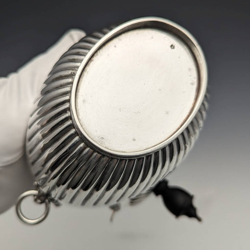 1898 British Antique Sterling Silver Tea Caddy 220g John and William Deakin